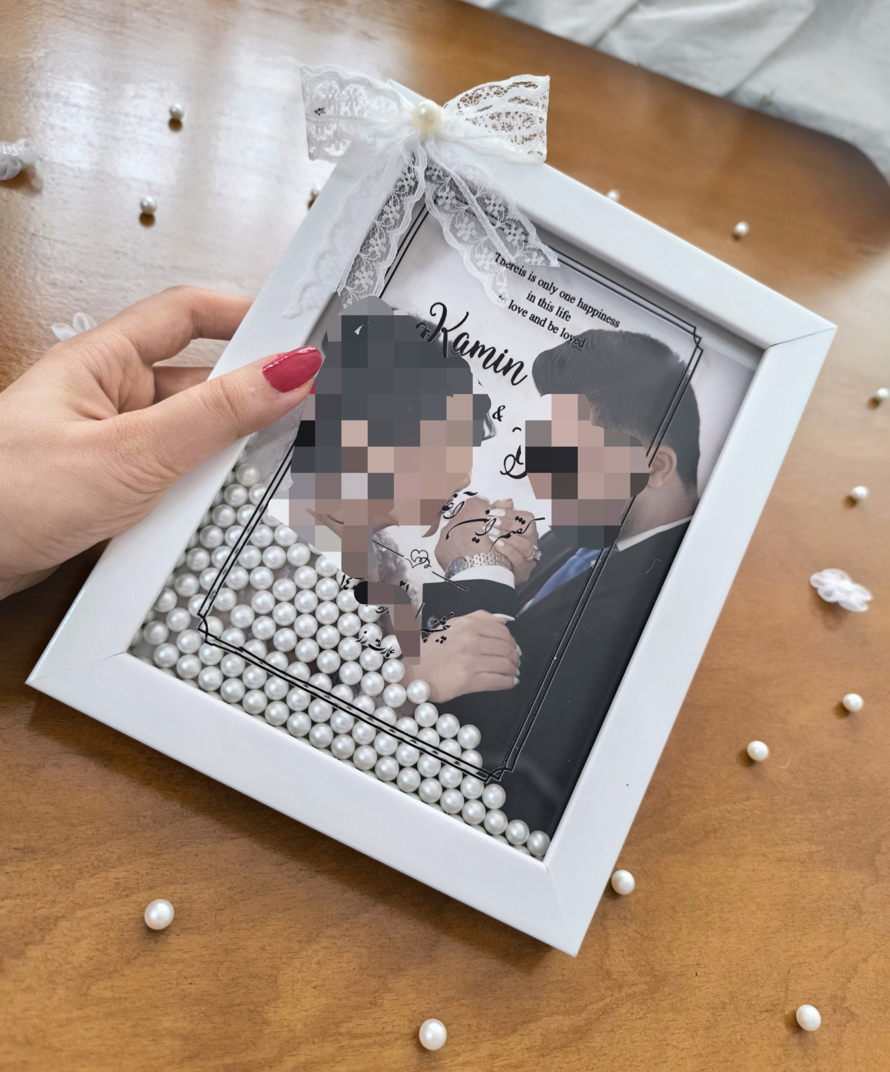 کارت عروسی لوکس _ مدل مروارید