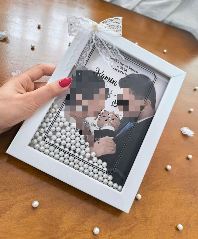 کارت عروسی لوکس _ مدل مروارید